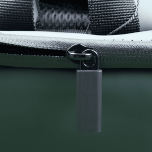 Detalhe do fecho desta Mochila Impermeável iServices