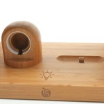Lamp with Wireless Charger, Bamboo 5 in 1 - iServices