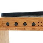 Lamp with Wireless Charger, Bamboo 5 in 1 - iServices