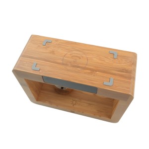 Lamp with Wireless Charger, Bamboo 5 in 1 - iServices