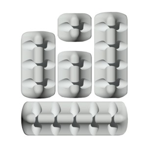 Organizador de Cabos Untangled Cinzento