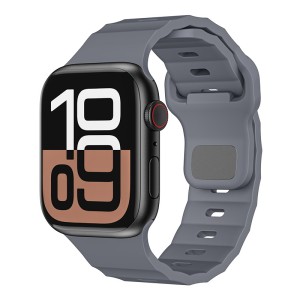 Bracelete Apple Watch Rubber FKM de cor cinzento