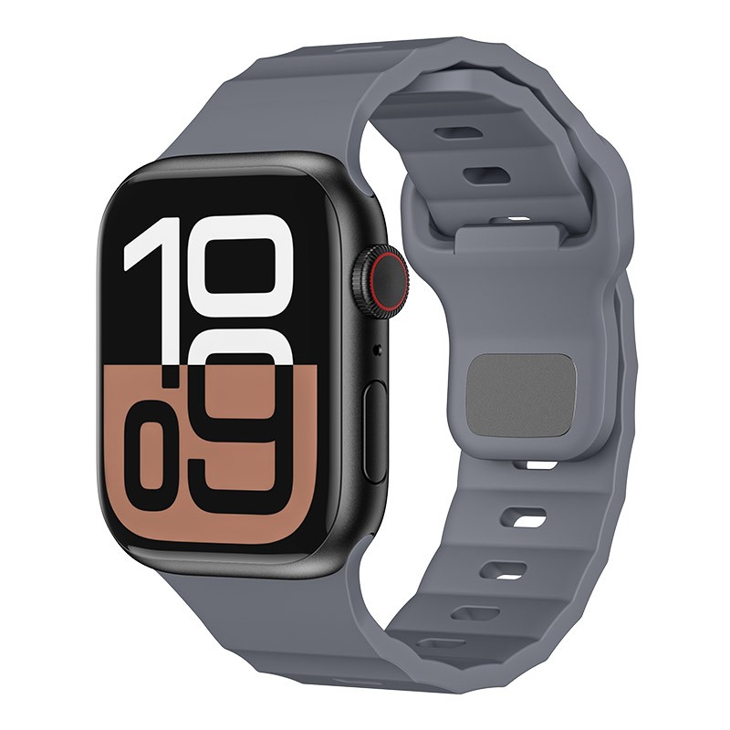 Grijze rubberen FKM-band voor Apple Watch