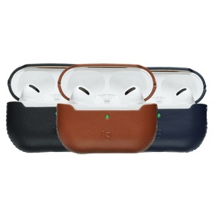 Leren AirPods Pro 2 hoesje - iServices Online Winkel