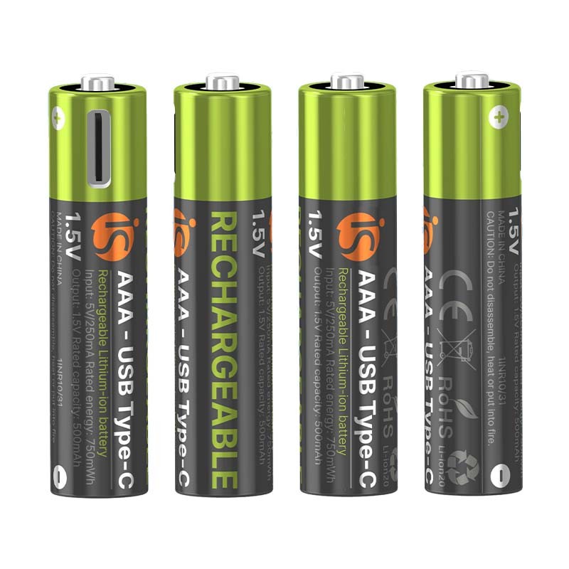 Pilhas Recarregáveis com USB-C